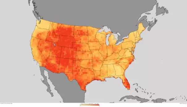 Some may like it hot, but probably not quite this hot. Image: Climate.gov