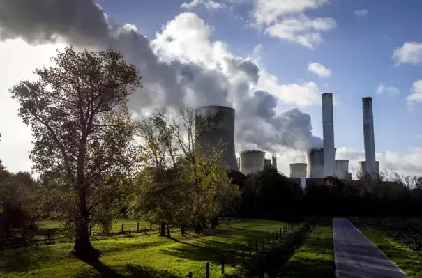 FILE - Steam rises from the coal-fired power plant Niederaussem, Germany, on Nov. 2, 2022. The cause of global warming is showing no signs of slowing as heat-trapping carbon dioxide in Earth’s atmosphere increased to record highs in its annual Spring peak, jumping at one of the fastest rates on record, officials announced Monday, June 5, 2023. (Credit: AP Photo/Michael Probst, File)