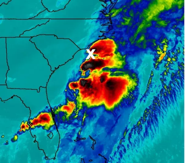 Tropical Storm Colin at 8 a.m. Tuesday. Image: NASA