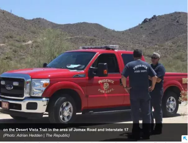 On the Desert Vista Trail in the area of Jomax Road and Interstate 17. Photo: Adrian Hedden, The Republic