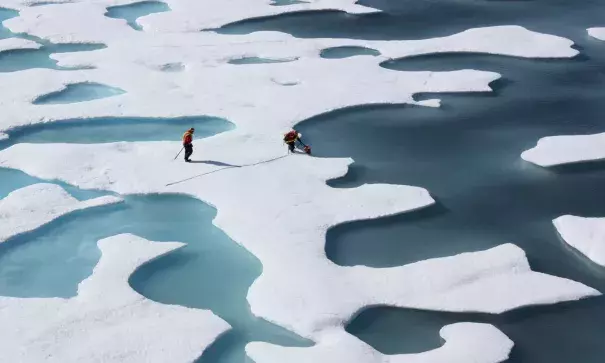 An area of Arctic sea ice about twice the size of Texas has vanished over the last 30 years, and the rate of that retreat has accelerated. Photo: NASA/Reuters
