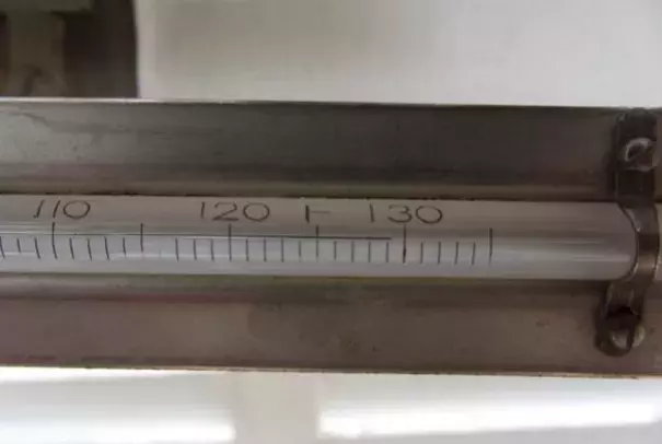 A photograph of the official Furnace Creek, Death Valley maximum recording thermometer at time of observation on Monday morning July 1, 2013 (which was for the maximum temperature measured on June 30). The photo shows a maximum of 129.2°F was reached, tying it with the 129.2°F reading at Mitribah, Kuwait, on July 21, 2016, for the highest reliably measured temperature on Earth, according to wunderground's weather historian Christopher C. Burt. Photo: Death Valley National Park and NWS-Las Vegas.