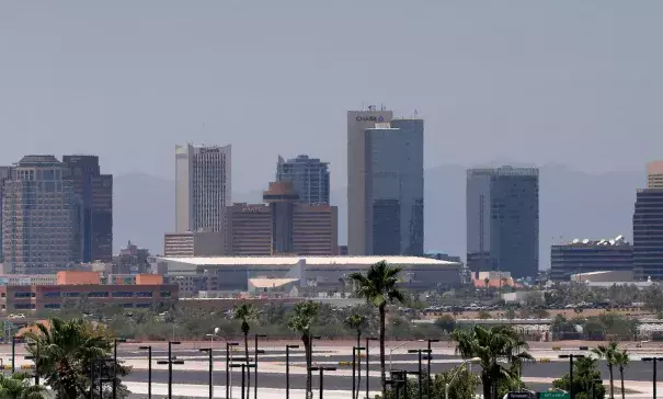 A view of Phoenix, where the boy fell ill. Photo: Matt York / AP