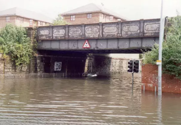 Flooding in Cardiff (Image:Geograph)