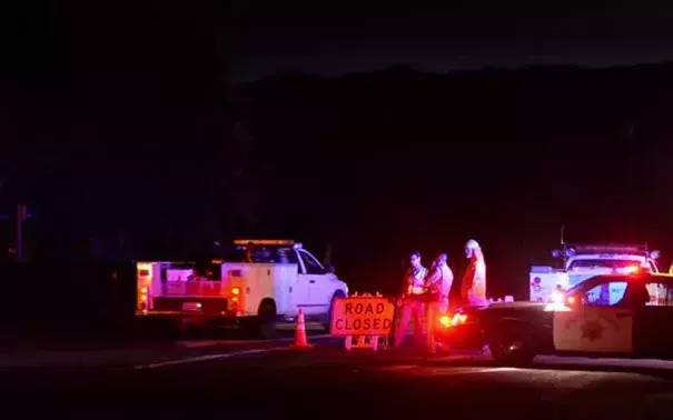 Wildfire forces evacuations, closes part of Highway 128. Photo: SacBee