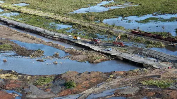 Tropical cyclone Idai rapidly strengthened to a category 3 storm in the warm waters between Mozambique and Madagascar. Credit: NOAA