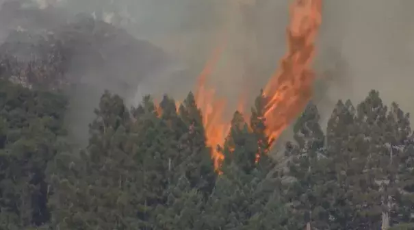 Soberanes Fire burning near Big Sur in Monterey County. Photo: CBS