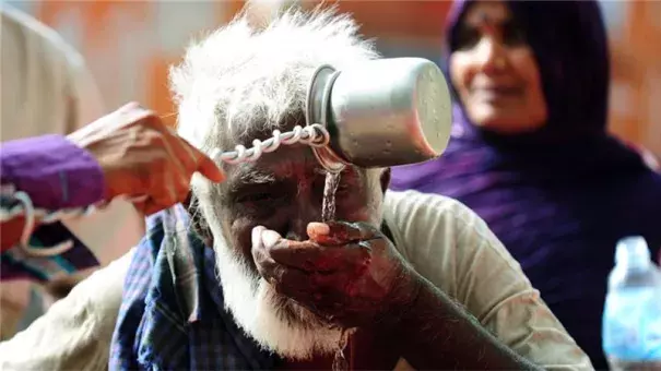 Thousands of water tankers were delivering supplies to more than 4,000 villages and hamlets facing acute water shortages Image: AFP