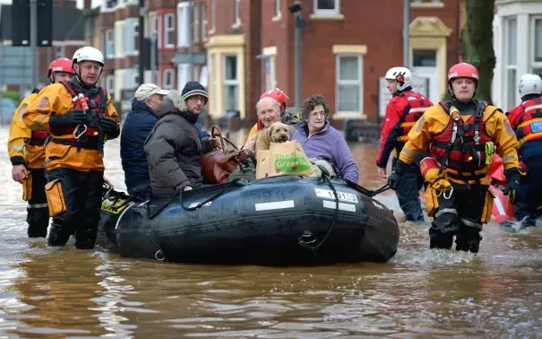 Storm Desmond's record rainfall shows that the time to tackle climate change is now. Photo: New Statesman