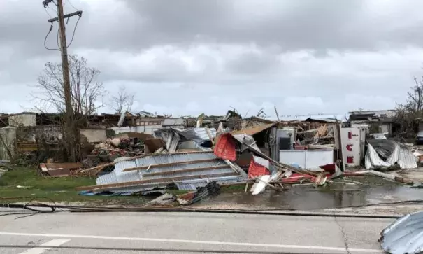 Roadside debris in Saipan after Super Typhoon Yutu. Photo: Jose Mafnas