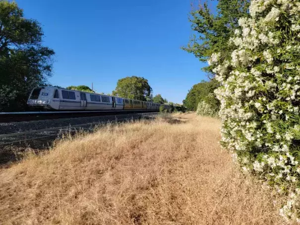 About 50 passengers had to be evacuated Tuesday after a Bay Area Rapid Transit train derailed in Concord, CA. (Credit: Contra Costa County Fire Protection District)