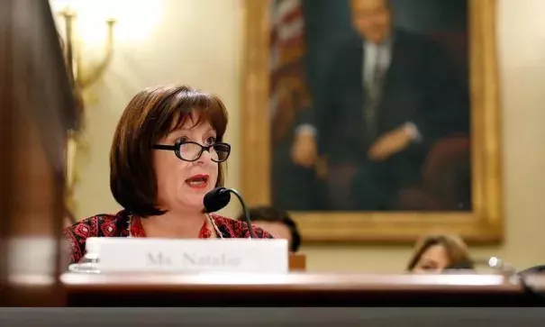 Natalie Jaresko, executive director with the financial oversight and management board for Puerto Rico, speaks during a House Committee on Natural Resources hearing to examine challenges in Puerto Rico's recovery and the role of the financial oversight and management board, on Capitol Hill, Tuesday, Nov. 7, 2017, in Washington D.C. Photo: Alex Brandon, AP