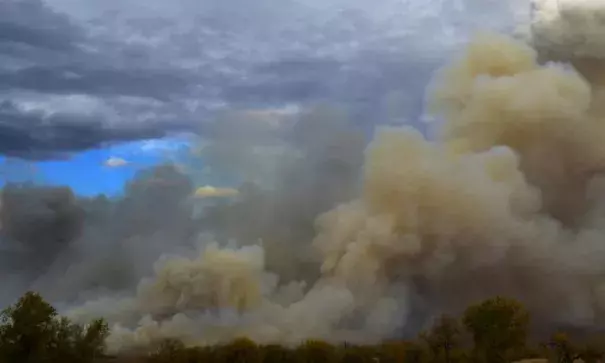 Smoke from a 2016 wildfire in South Dakota. Photo: orientalizing, Flickr