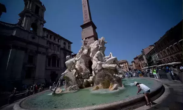 Italy is gripped by drought as the summer heat continues with no sign of rain Photo: Filippo Monteforte, AFP/Getty Images