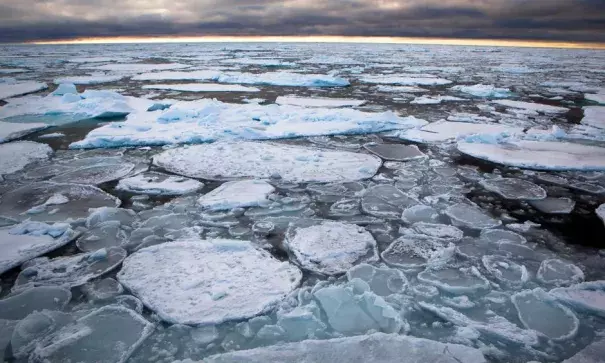 Scientists say thinning of the sea ice has reached even the coldest parts of the Arctic. Photo: Nick Cobbing, Greenpeace