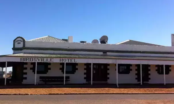 The manager of the historic Birdsville pub says he’s used to the heat but ‘you notice it when it doesn’t drop at night’. Photo: Eleven Pr, AAP
