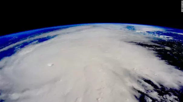 Picture of Hurricane Patricia as seen from the International Space Station in October.