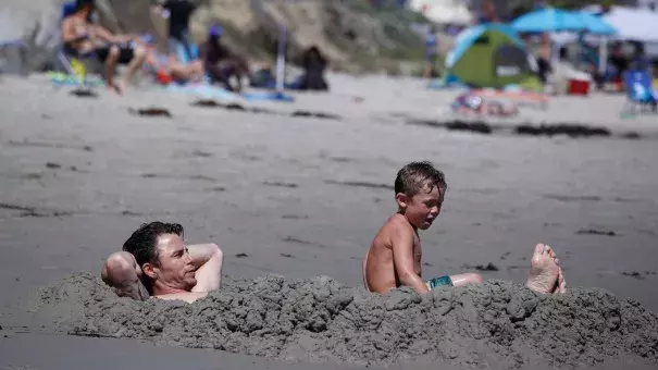 Hot weather in Southern California. Photo: Los Angeles Times