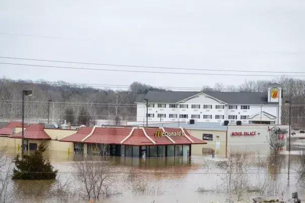 Historic flooding occurred in Missouri after a storms rumbled across the United States this week. Photo: CNN