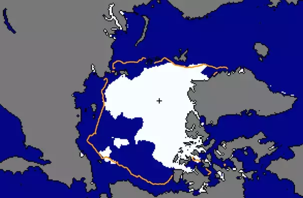 Scientists expect that even average summer conditions may now result in “dramatic” sea-ice reductions. Image: NSIDC