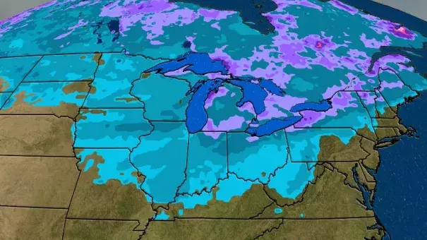 Current US Snow Cover.