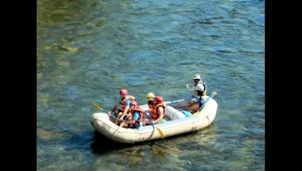 Keeping cool is imperative during this run of triple-digit temperatures. Whatever floats your boat. Photo: The Kaweah Commonwealth