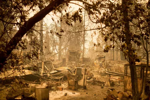 The Loma Fire, which burned through more than 4,000 acres in the Santa Cruz Mountains, was fully contained Wednesday, fire officials said. Photo: Noah Berger, Associated Press