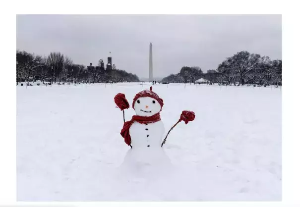 climate change is decreasing snow amounts in Washington DC