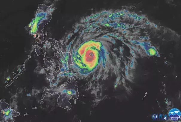 Climate change is increasing the intensity of typhoons