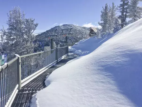 Lake Tahoe-area ski resorts, including Heavenly, received roughly 5 feet of snow between Thursday and Saturday, the biggest storm of the year in an otherwise dry season. Photo: Heavenly