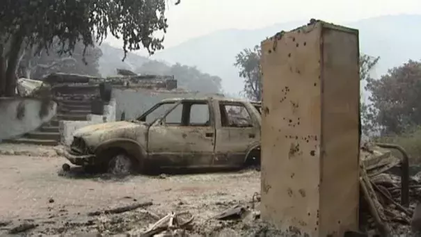 Soberanes fire damage. Photo: CBS