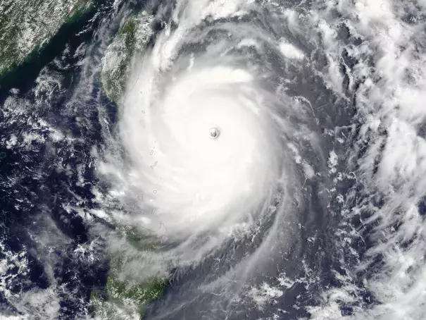 NASA's Terra satellite captured this image of Super Typhoon Nepartak approaching Taiwan on July. Image: NASA