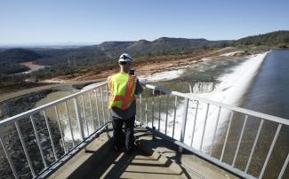 Oroville Dam Spillway Overflow