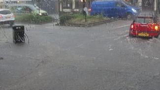 Strong storms led to flooding in parts of London on Tuesday, June 7. Photo: Manhattan Research Inc