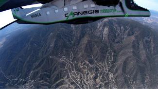Flying above the Los Padres National Forest, Greg Asner and his team recorded drought-stressed trees. Photo: Carnegie Institution for Science