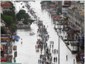 Chennai has been battered by record-breaking rainfall that continues to pound the city. The deluge has raised many questions about the catastrophe. Image: ET
