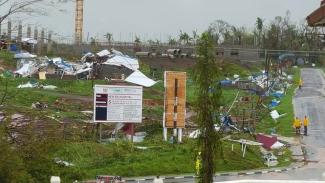 The new hospital in the town of Ba lays ruined after Cyclone Winston swept through Fiji's Viti Levu Island, February 21, 2016. Photo: Jay Dayal/Handout, Reuters