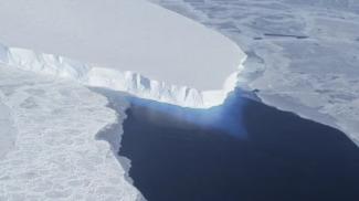 The Thwaites Glacier in Antarctica is seen in this undated NASA image. (Credit: REUTERS/NASA/Handout via Reuters)