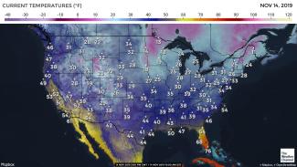 Extreme Cold Temperatures Across the US. Credit: The Weather Channel