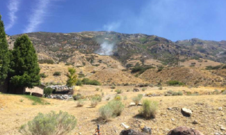 The Mahogany Fire broke out and consumed about two acres Monday, Sept. 5, 2016, in Utah County. Photo: USDA Forest Service