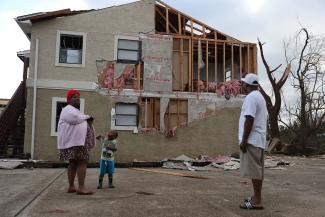 hurricane hit the Florida Panhandle as a category 4 storm. (Caption & Photo Credit: Joe Raedle/Getty Images)