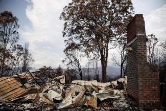 damage from bushfires