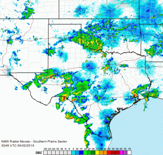 Texas Gov. Greg Abbott declared a state of disaster in 31 counties due to the flooding. Image: NWS