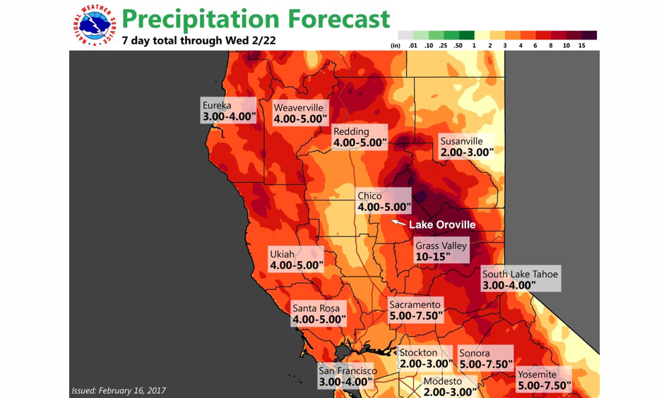 Lake Oroville Water Levels Drop Climate Signals